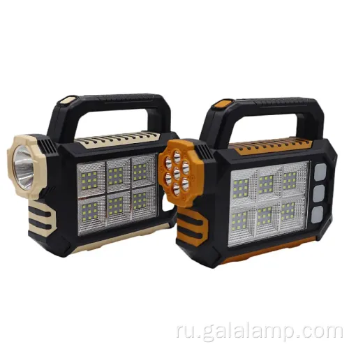 Мощный солнечный светодиодный свет для кемпинга